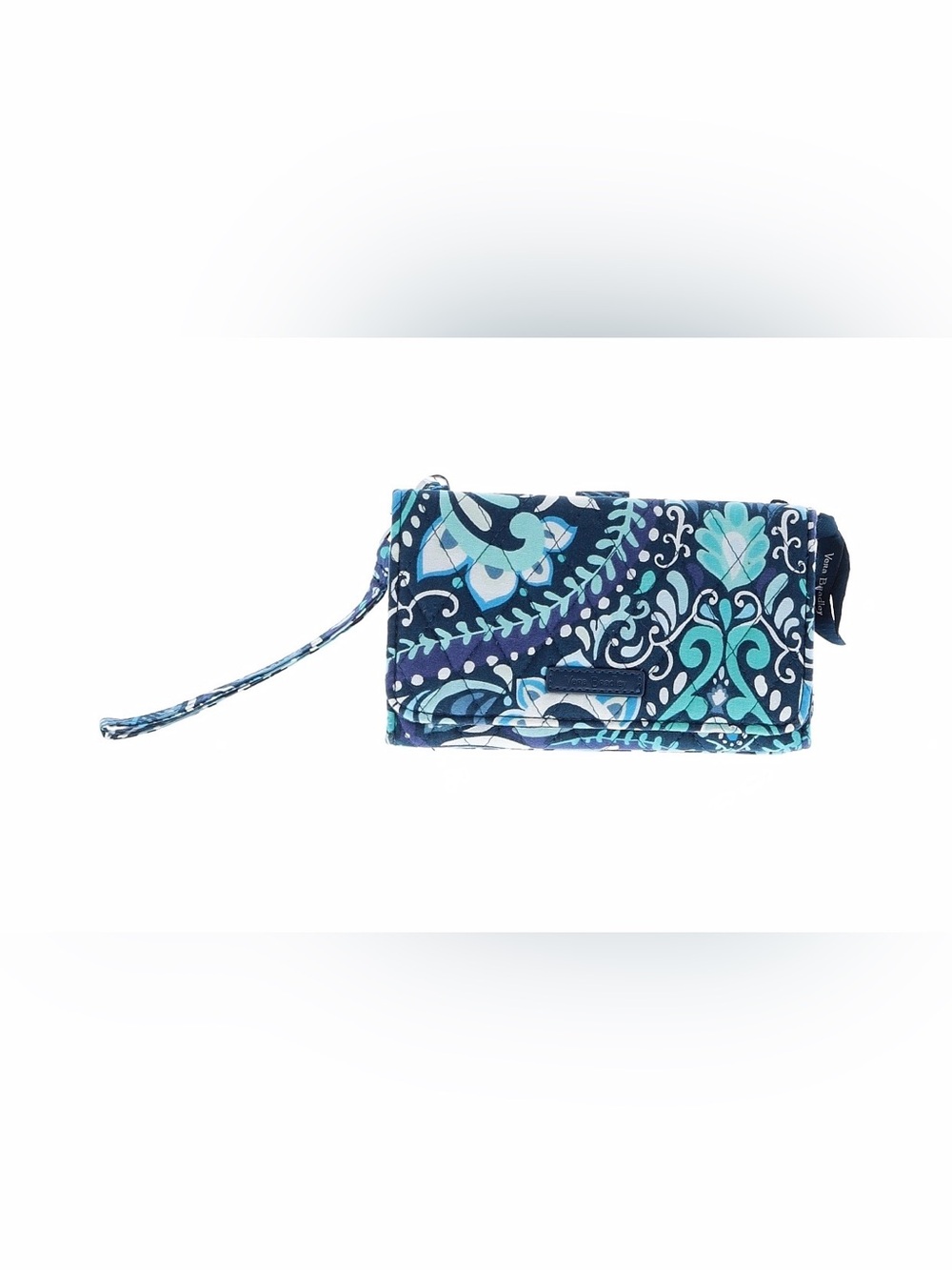 Vera Bradley Smartphone Wristlet EUC. Blue/Teal/White
